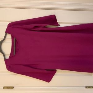Fushia Francescas Dress Quarter Sleeve Shift Dress